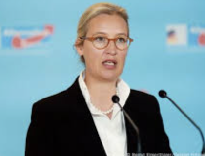 FischerKing64's tweet photo. The head of Germany's Alternative für Deutschland party is Alice Weidel. She has a PhD in economics, worked previously at Goldman Sachs and at the Bank of China. She speaks English and Mandarin. She's a lesbian married to a woman originally from Sri Lanka. In television programs she comes off as calm, collected - thoughtful.

She's about as globalist/cosmpolitan as they come in terms of background. But she is an immigration restrictionist. So that makes her "far right" and "extreme." Just that one issue makes people lose their minds.