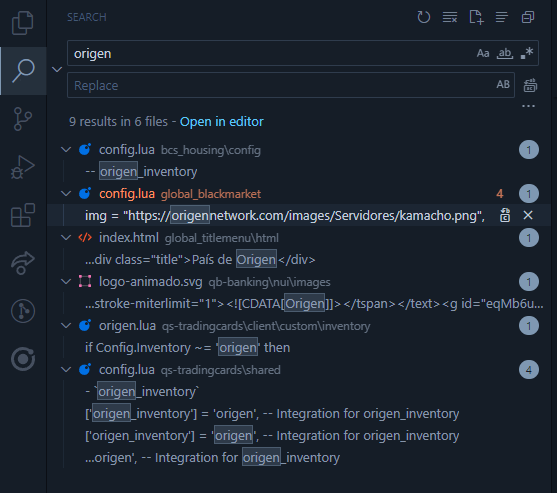 Bueno, se que no es la mejor manera de demostrar que es robado pero he conseguido un dump del precioso globalizaciónrp, he buscado origen en todos los scripts y lo primero que sale:
