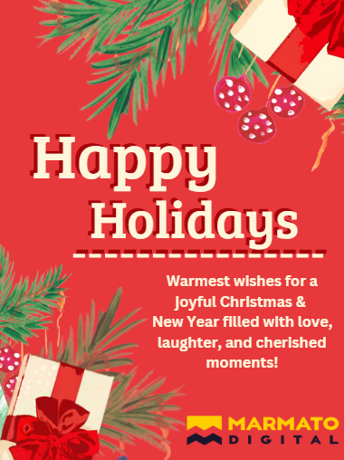 MarmatoDigital's tweet photo. Warm Wishes for a Bright and Beautiful Holiday Season!
#HAPPYHOLIDAYS #Christmas2024 #MerryChristmas #NewYear2025 #NewYear https://t.co/m4fKhve4ZD