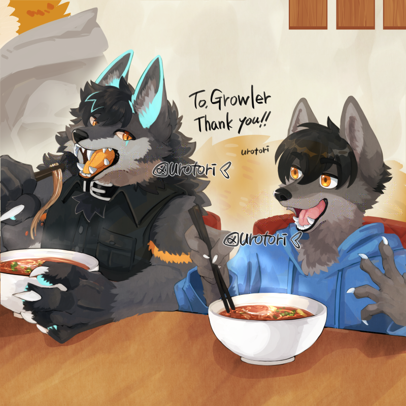 遅くなりましたが納品しました！リクエストありがとうございました～！！🐺🐺
リプ欄に大きいサイズ載せてます
＃Skeb  #イラスト