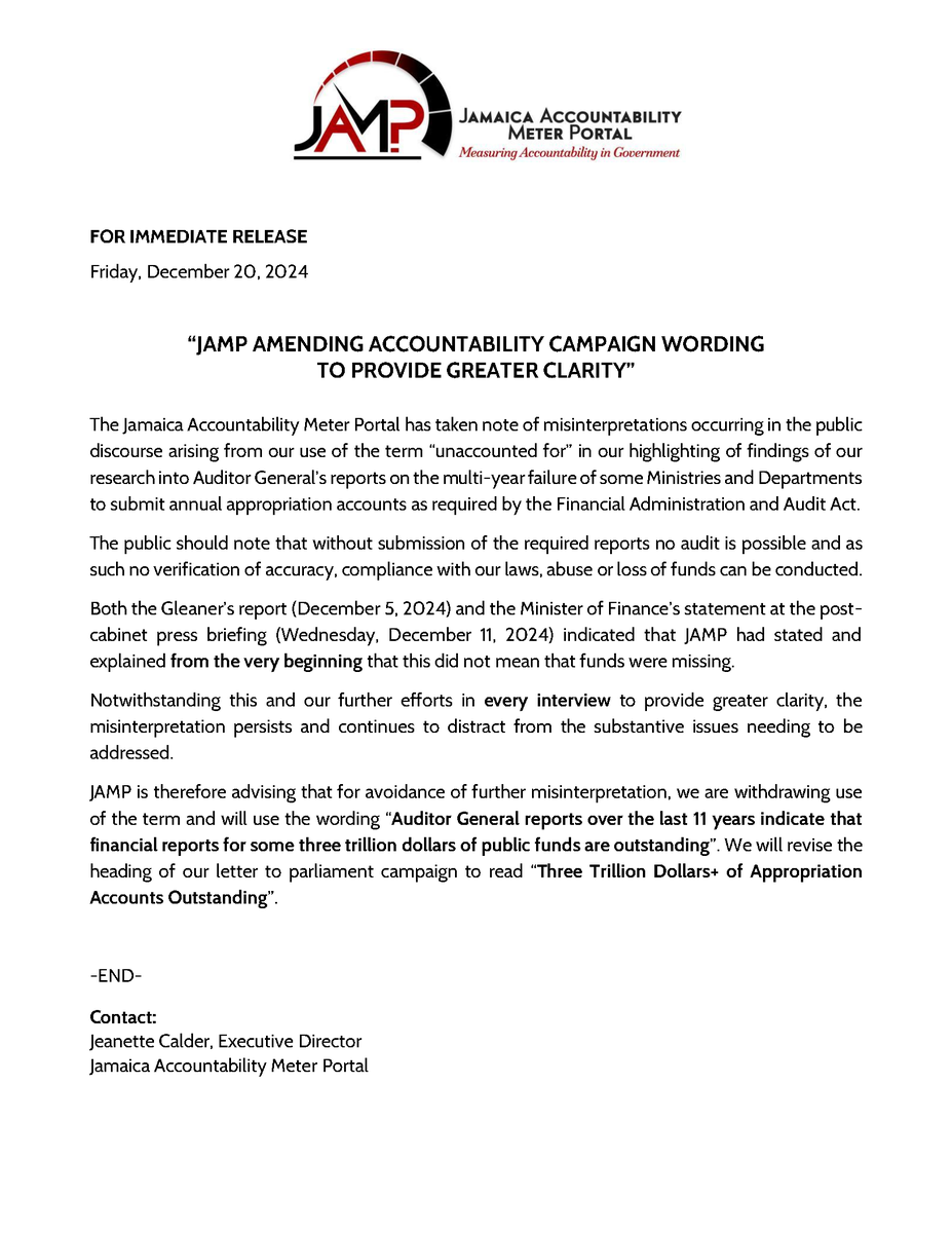 We draw your attention to today's press release regarding the confusion around the THREE TRILLION.

We've amended the words to our "Send a Letter to Your MP &amp; Parliament" and will continue to say as we have said from start to present, that there is NO CLAIM OF MISSING FUNDS.