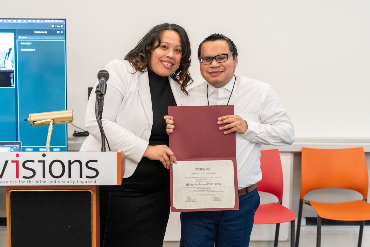 visionsvcb's tweet image. We're excited to celebrate our newest 15-Week Employment Readiness Program graduates at the Nancy D. Miller Vocational Rehabilitation Center.  #SeeWhatIsPossible #EmploymentReadiness #GreatWork #DisabilityPride