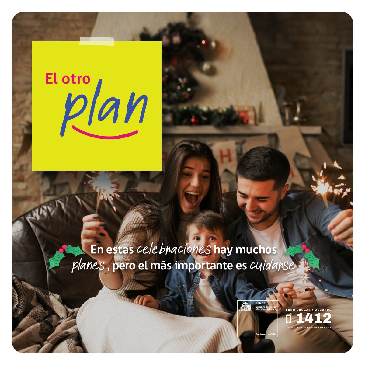 RetiroSenda's tweet photo. Comenzamos a despedir el 2024 y estaremos junto a ti celebrando con responsabilidad. En estas fiestas, #ElOtroPlan es cuidarse.
#SENDAesPrevención https://t.co/uFV29hW6ph