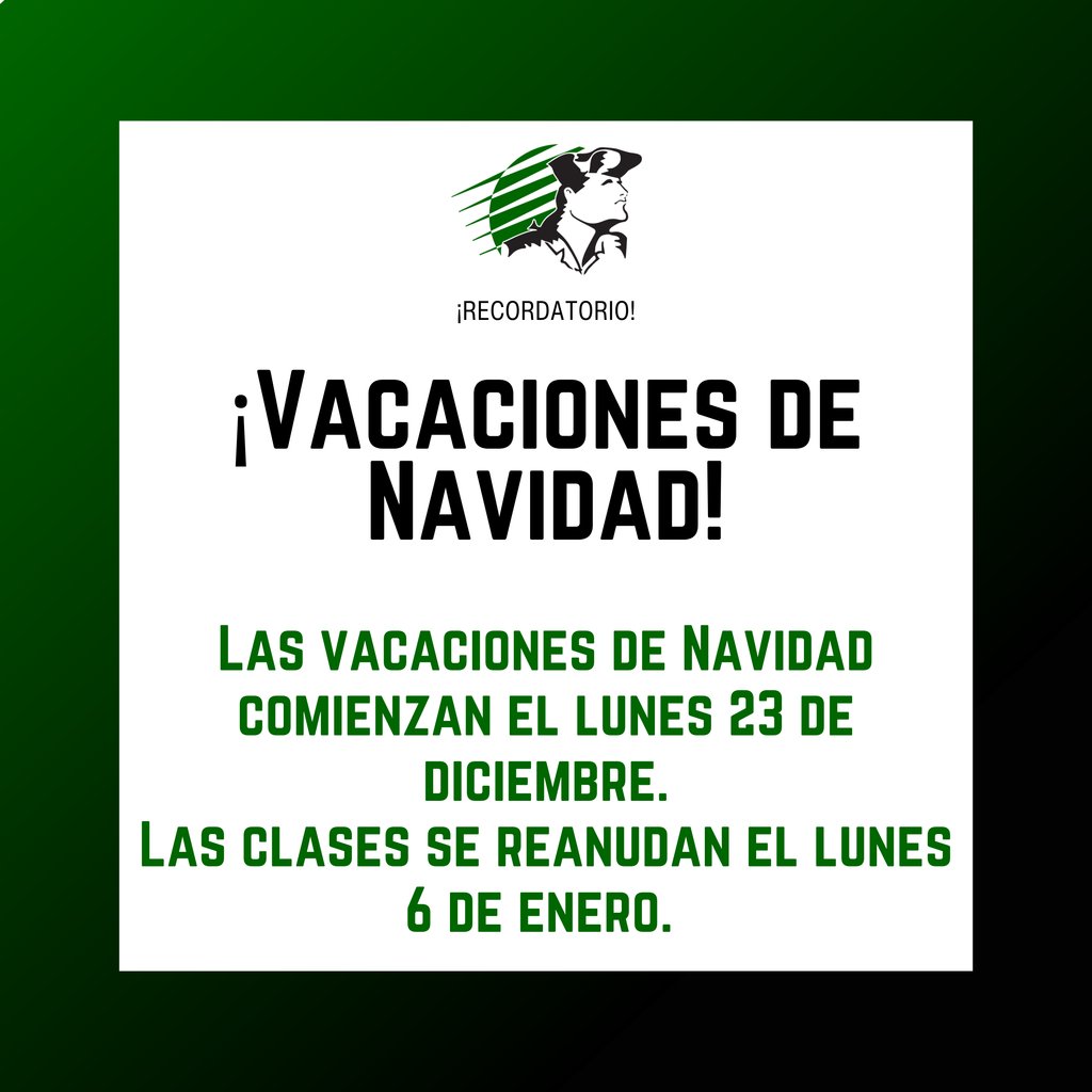 Reminder: Christmas Break begins Monday, December 23rd! Students will return to school Monday, January 6th. Happy Holidays! 
#WeAreConcord #ConcordPride