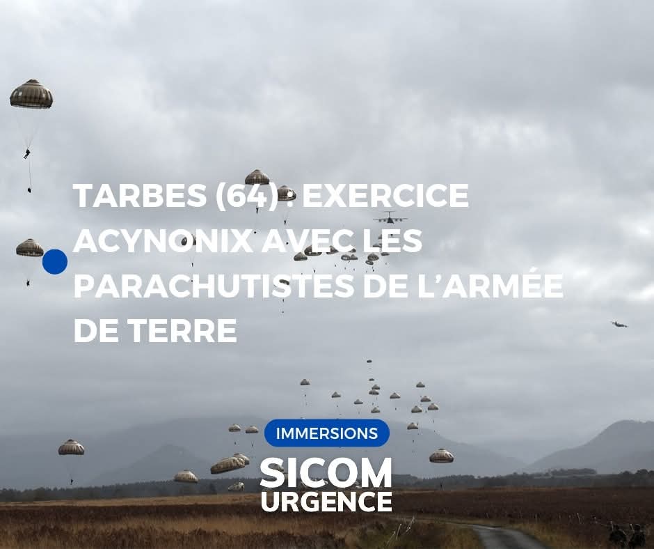 🔁[#𝐑𝐄𝐏𝐋𝐀𝐘] - En septembre 2020, durant 9 jours , la 11e brigade parachutiste a organisé l’exercice Acynonix, dans la région de Toulouse et Tarbes.

Revoir notre reportage ➡️ sicom-urgence.fr/ger-64-exercic…
📸| <a href="/Romain_c0ps/">Romain 👮🏻‍♂️⚓️🇫🇷</a>