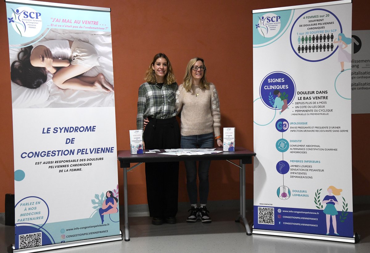 La prise en charge du syndrome de congestion pelvienne
Hier, l'Association du Syndrome de Congestion Pelvienne (ASCP) a organisé un stand d'information dans le hall de Timone 2 pour sensibiliser sur le syndrome de congestion pelvienne (SCP), une cause fréquente mais méconnue des