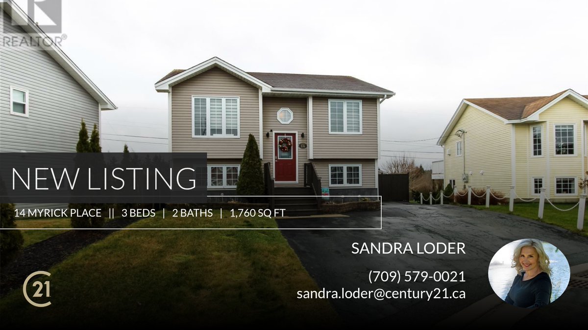 SandraLoder's tweet image. 📍 New Listing 📍 Take a look at this fantastic new property that just hit the market located at 14 Myrick Place in Kilbride. Reach out here or at (709) 579-0021 for more information!

Listed by Josh Lee

Sandra Loder | REALT... c21.ca/mls/1280298