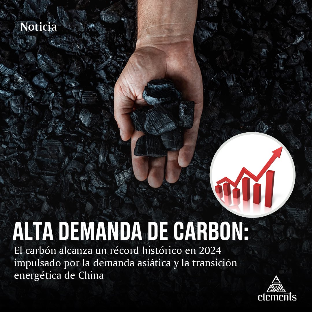⚫️El último informe de la Agencia Internacional de la Energía (IEA) revela que la demanda global de carbón ha alcanzado un máximo histórico en 2024, con un consumo total de 8.770 millones de toneladas. 

📲Lee la nota completa aquí: bit.ly/4gH5SJe

#carbon #asia #china
