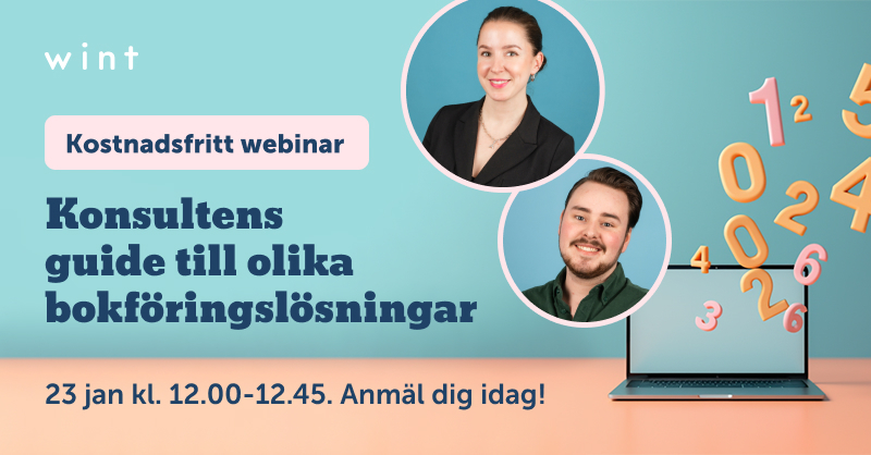 Som konsult kan bokföringsdjungeln kännas överväldigande – vilken lösning är egentligen bäst för dig?

Svaret får du i vårt webinar ”Enmanskonsultens guide till den bästa bokföringslösningen” den 23 januari! ✅

Vi går bland annat igenom:

– Vad som skiljer olika