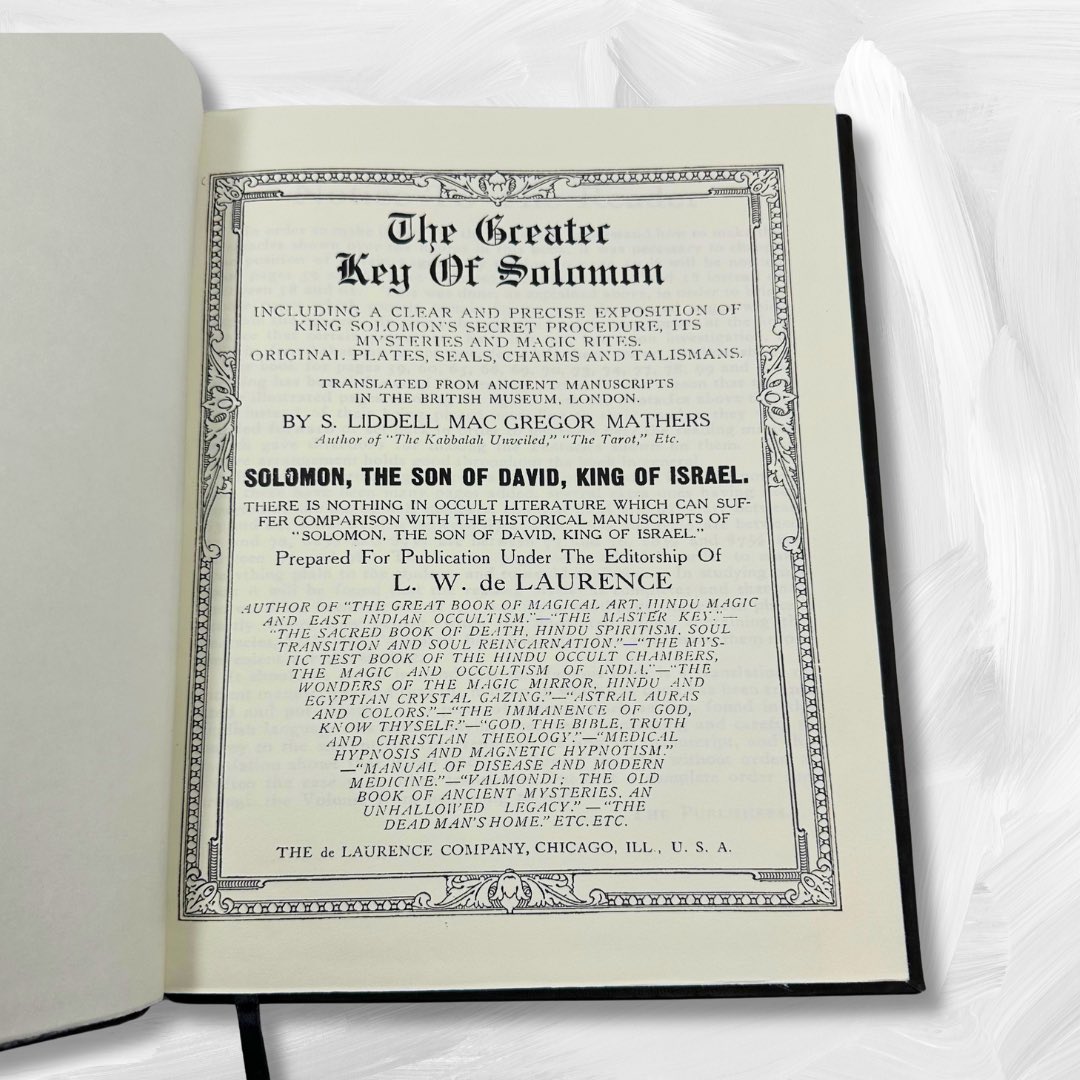 RareBiblio's tweet photo. Unlock the secrets of the arcane with #TheGreaterKeyofSolomon, #TheLesserKeyofSolomon (Goetia) by #SLiddellMacGregorMathers & #AleisterCrowley. These timeless classics of #occult knowledge are perfect for seekers of hidden wisdom and practitioners alike. 🌙✨ Dive into the esoteric today—limited copies #available!
DM for order or visit link in bio 🛍️
#occultbooks #esotericwisdom #solomonicmagic #aleistercrowley #MacGregorMathers #mysticism #rarebooksforsale #keyofsolomon #goetia