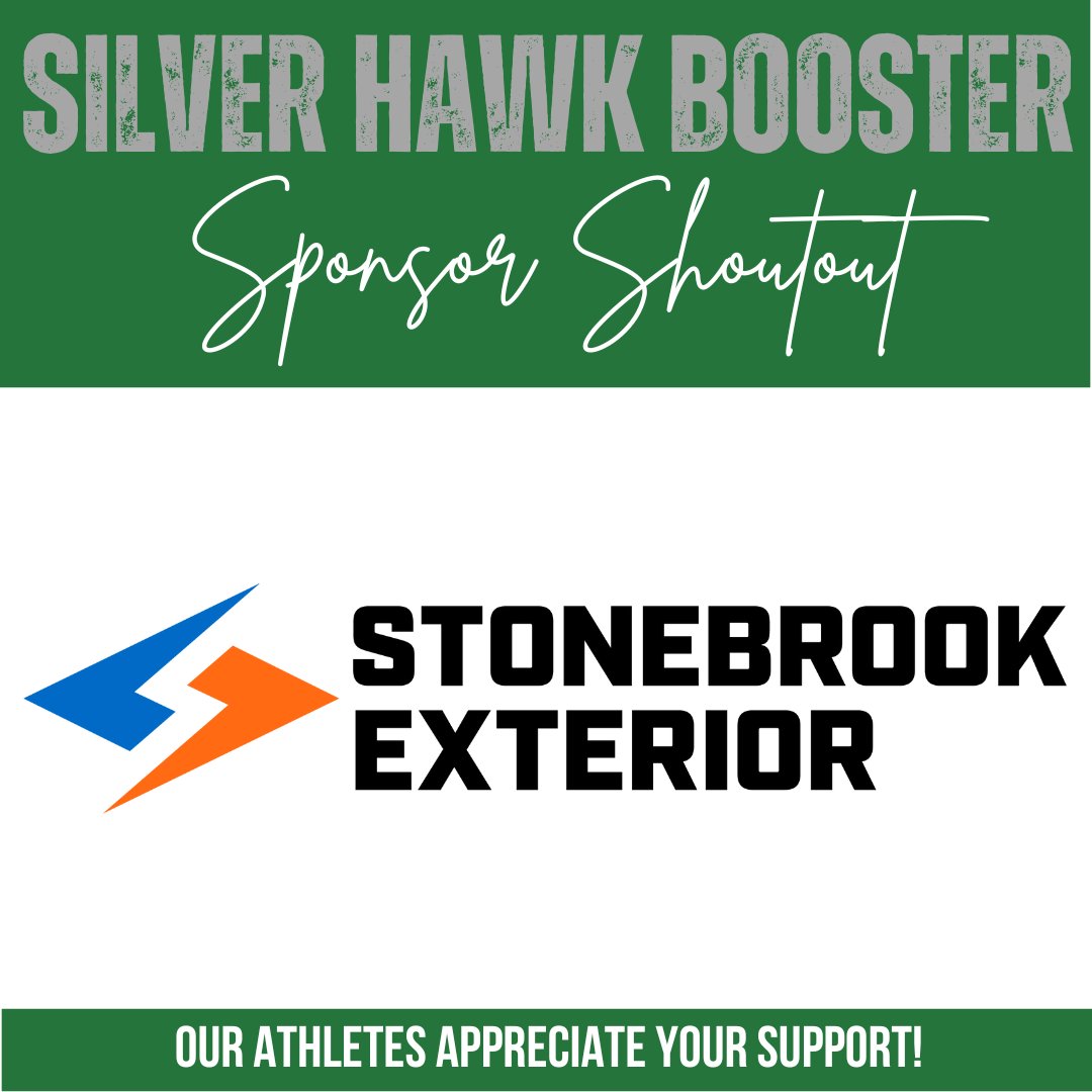 Thx to the following companies &amp; individuals for sponsoring  LSW Football:
Lincoln Tent
Pegler Family
Stonebrook
Kirby &amp; Jordan Crawford

To sponsor this or any other LSW team, DM us or visit silverhawkbooster.com/ourpartners.

#sponsorshoutout #LSW #LSWBoosters