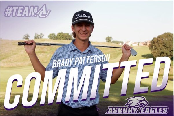 We are excited for Spartan Golfer Brady Patterson!!  Brady will continue his golf career for the Asbury Eagles! Please join me in congratulating Brady on this opportunity to continue golfing at the next level!