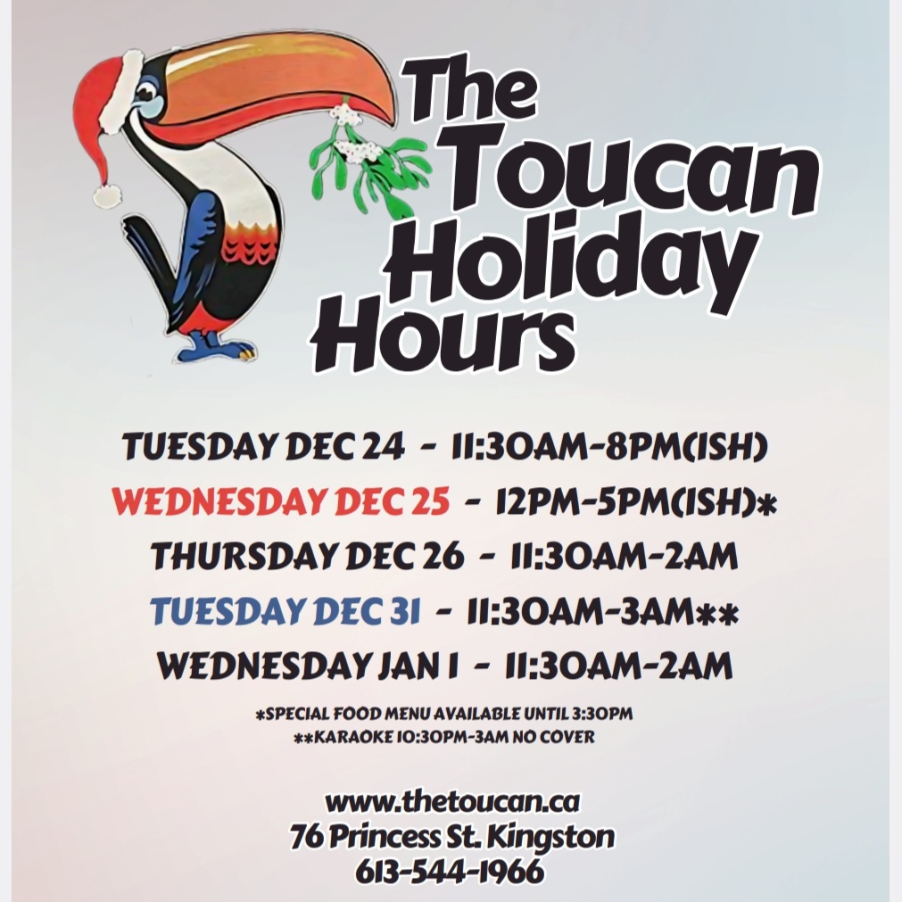 TheToucanPub's tweet photo. Have a gap to fill in your Holiday plans? Join us at Kingston's favourite Local!

#YGKPubs #YGKChristmas https://t.co/XKmnTXlPsm