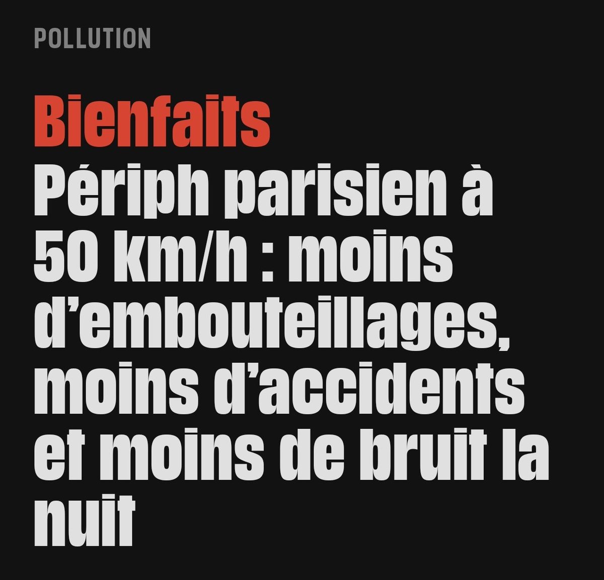Et sinon, vive les 50 km/h sur le périph' 😎 💁🏽‍♀️

A lire ici : liberation.fr/environnement/…