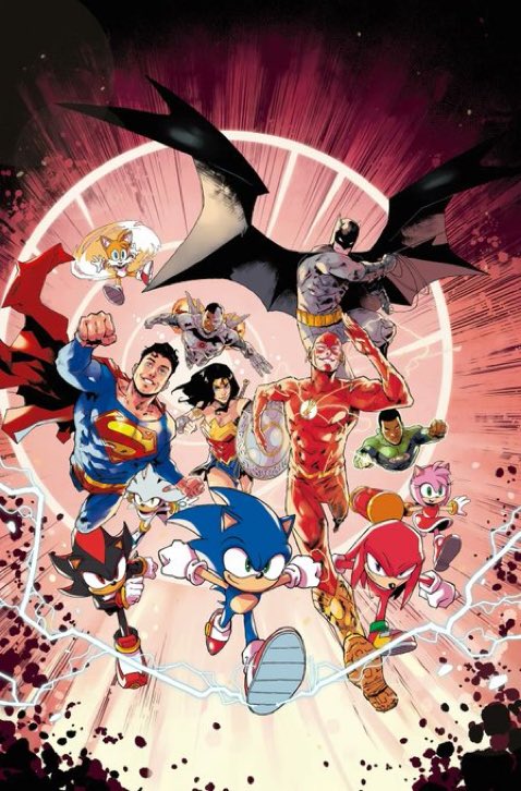 First look at the Sonic &amp; DC crossover comic series

Written by Ian Flynn and art by Adam Bryce Thomas.