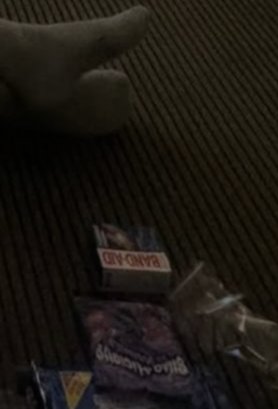 bro why is there a band aid on the floor who's hurt