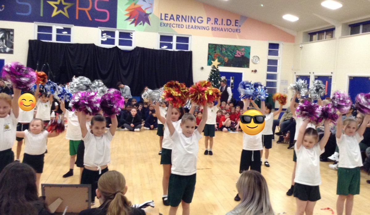 CheswickGreenPS's tweet photo. Stardust Academy have led cheerleading coaching sessions with Y3 this half term, culminating in a cheerleading festival held at Lode Heath School. We were so proud of Y3's confidence &amp; enthusiasm performing to a large audience, including a panel of judges 👏 https://t.co/gSqWrL4WeW