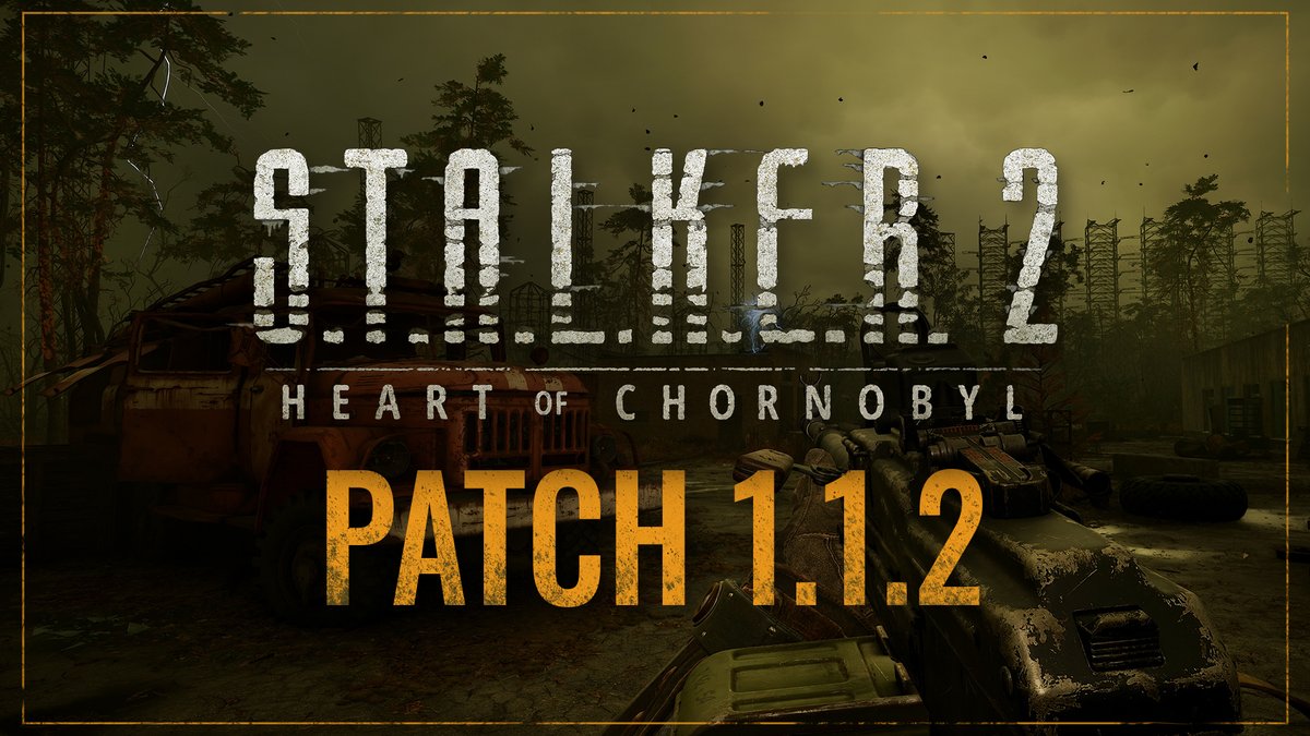 stalker_thegame's tweet photo. Greetings, stalkers!

And we have another patch for all stalkers who are continuing to go through the Zone in S.T.A.L.K.E.R.2: Heart of Chornobyl. Patch 1.1.2 will cover some crashes and issues with the game.

The patch is already available for PC and Xbox.

More info here: https://t.co/Iet1eUOVrr