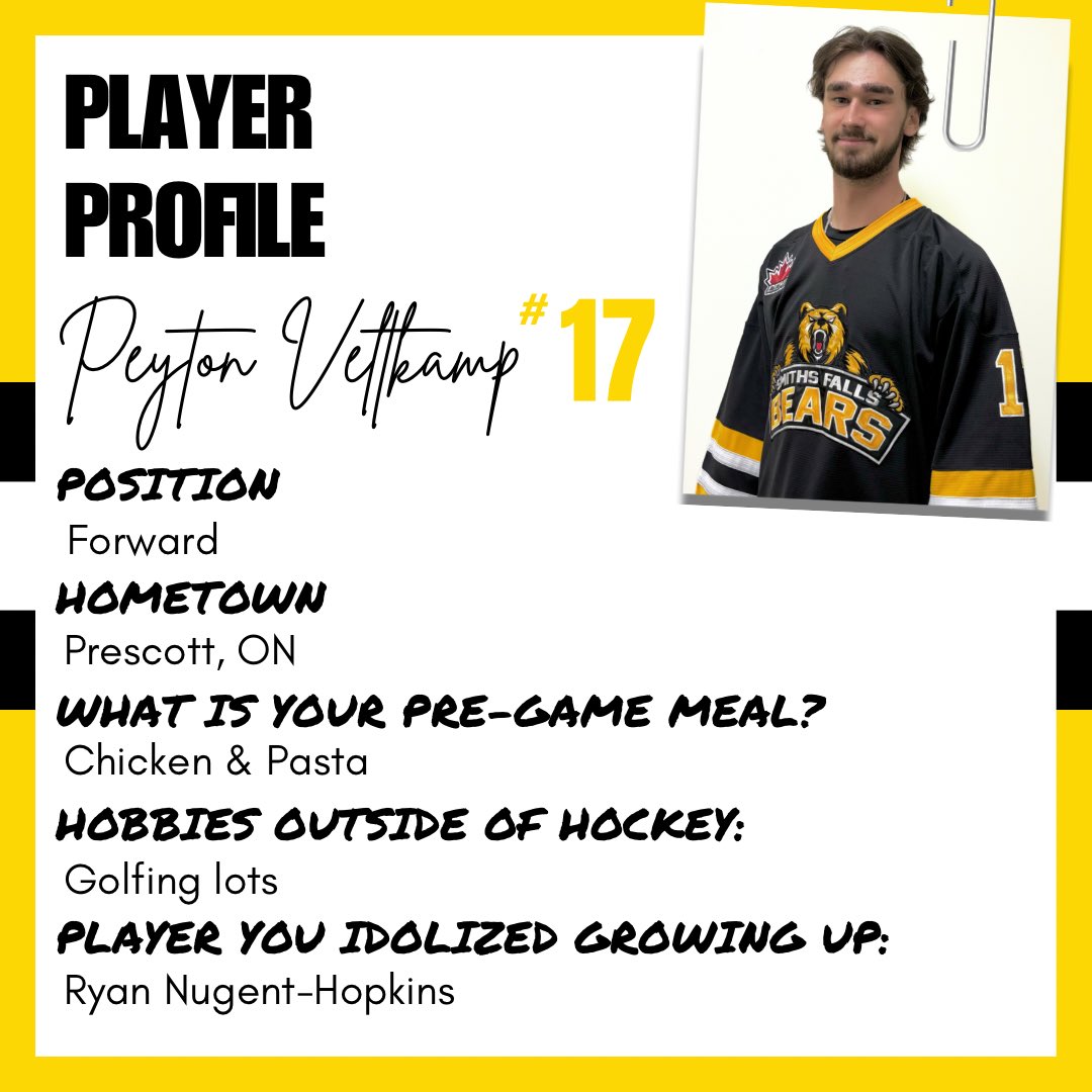 SFBears's tweet photo. This week’s player profile is Peyton Veltkamp! 

Peyton has made an impressive start to his Junior A career, securing a spot in the Bears lineup with his strong work ethic and sharp defensive instincts.

📸: Ice Level Photography

#dontpokethebear #beardown https://t.co/hFzFaRjJeI