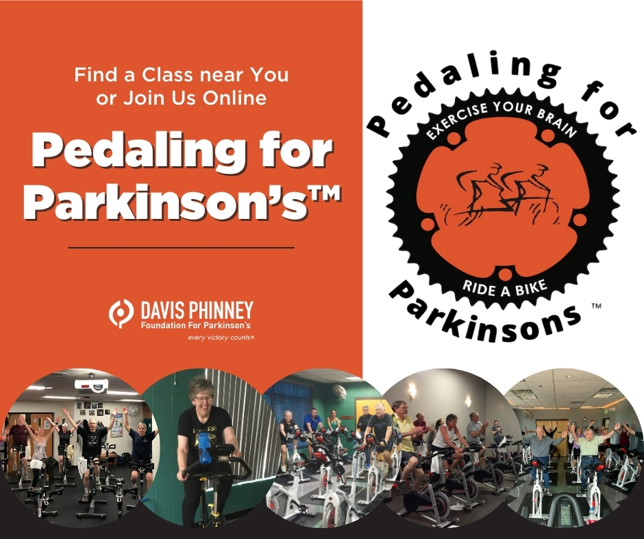 Davis Phinney FND (@davisphinneyfnd) on Twitter photo The Pedaling for Parkinson’s™ #program is based on #research indicating that forced #exercise on a bicycle can reduce symptoms of #Parkinsons. Not only are programs offered at YMCAs and gyms locally, but online classes are also available. 
Learn more: bit.ly/495oi2t The Pedaling for Parkinson’s™ #program is based on #research indicating that forced #exercise on a bicycle can reduce symptoms of #Parkinsons. Not only are programs offered at YMCAs and gyms locally, but online classes are also available. 
Learn more: bit.ly/495oi2t