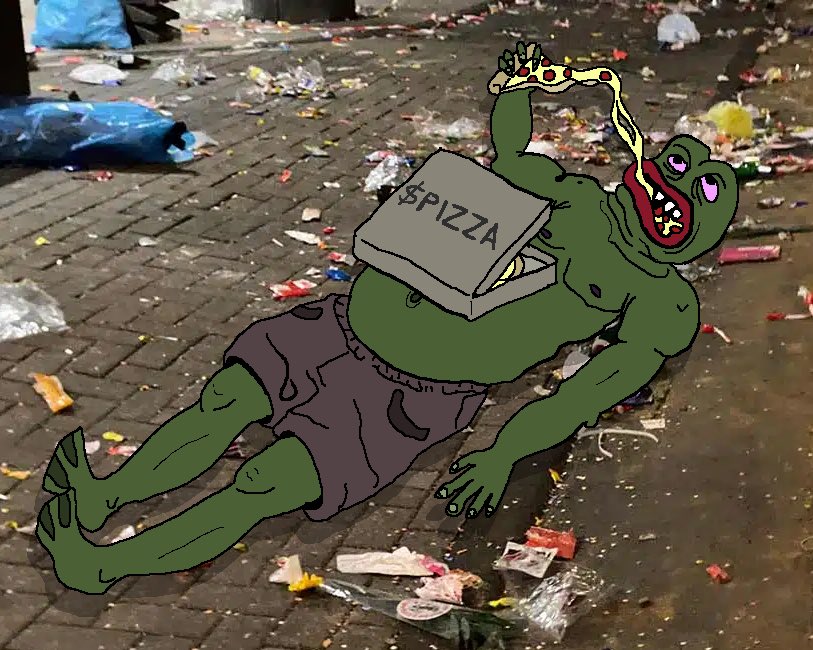 pizzaoneth's tweet image. When you&apos;ve had too much #pizza and end up like this in an alley. Remember, always share your pizza, or this might be you! 

🍕😆 #PizzaLife #AlleyAdventure #GreenGiant

CA: 0x3c1e2cce6af05d4adf0a9d40a64f1a3dbb47a7b0