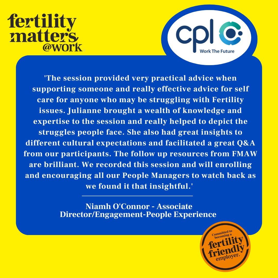 fertilitymattersatwork (@fertmatterswork) on Twitter photo This time of year it's important to acknowledge that some colleagues may be feeling apprehensive about the holiday season which can be extremely emotionally charged. We were keen to support our client Cpl our 'Emotional Impact' session hosted by our Psychological advisor. This time of year it's important to acknowledge that some colleagues may be feeling apprehensive about the holiday season which can be extremely emotionally charged. We were keen to support our client Cpl our 'Emotional Impact' session hosted by our Psychological advisor.