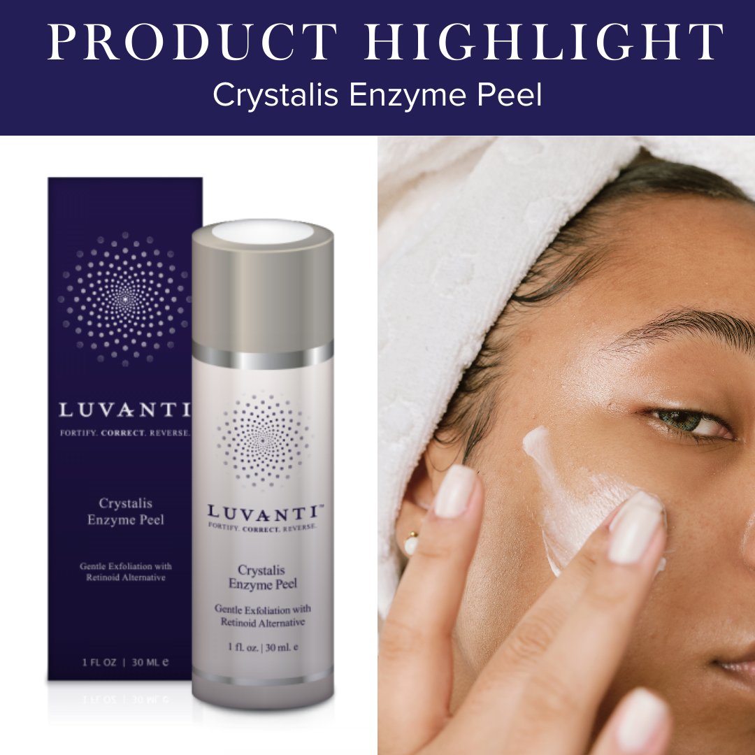 Our Crystalis Enzyme Peel is a game-changer for dry skin! This mild, daily-friendly exfoliator helps reveal smoother, hydrated skin without irritation. Perfect for a seasonal refresh! ❄ bit.ly/2oOOg6r