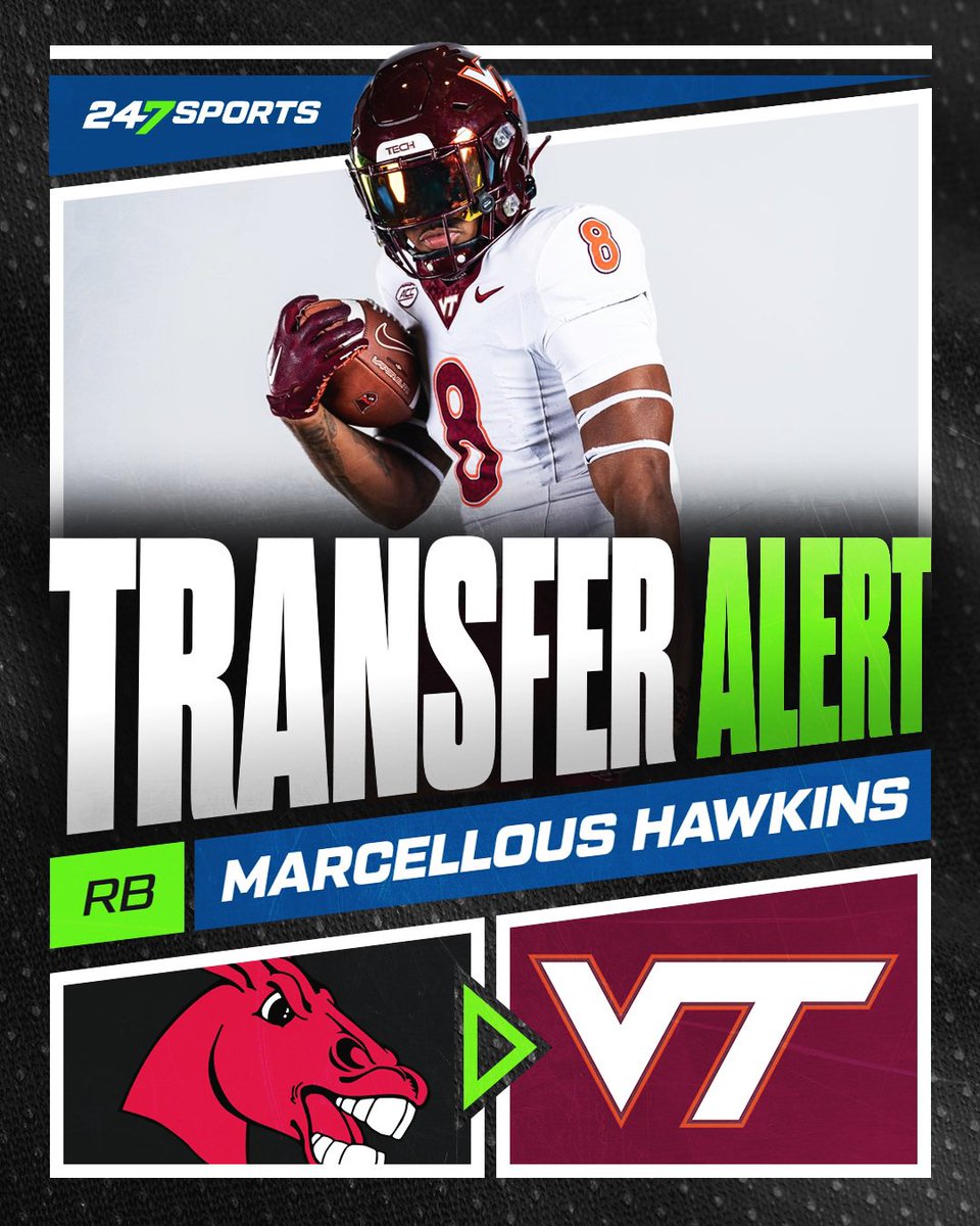 kolby_crawford's tweet photo. BREAKING: Central Missouri transfer RB Marcellous Hawkins has committed to Virginia Tech

The 5’11 210 lb. back from Oklahoma City, Okla. has 2 years of eligibility remaining 

“I knew this was the best opportunity for me!"

Story: https://t.co/hTbPTp9A67 https://t.co/quxOcR8jpF