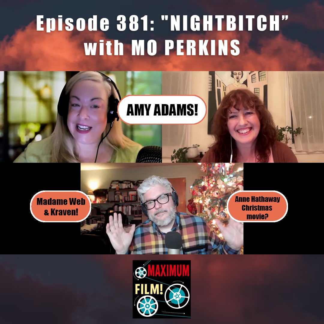 Today we are looking at the 2024 film, Nightbitch, directed by Marielle Heller, starring Amy Adams. Writer and director, Mo Perkins, joins us. Link in the bio listen wherever you get your podcasts.
