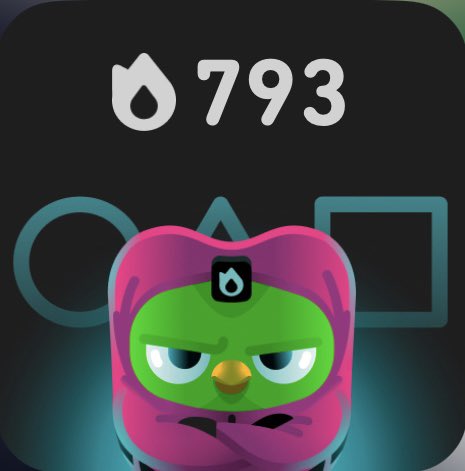 OliaFanta's tweet photo. Виджет Duolingo сегодня 🩷
#SquidGame2 https://t.co/i4igneFMTo