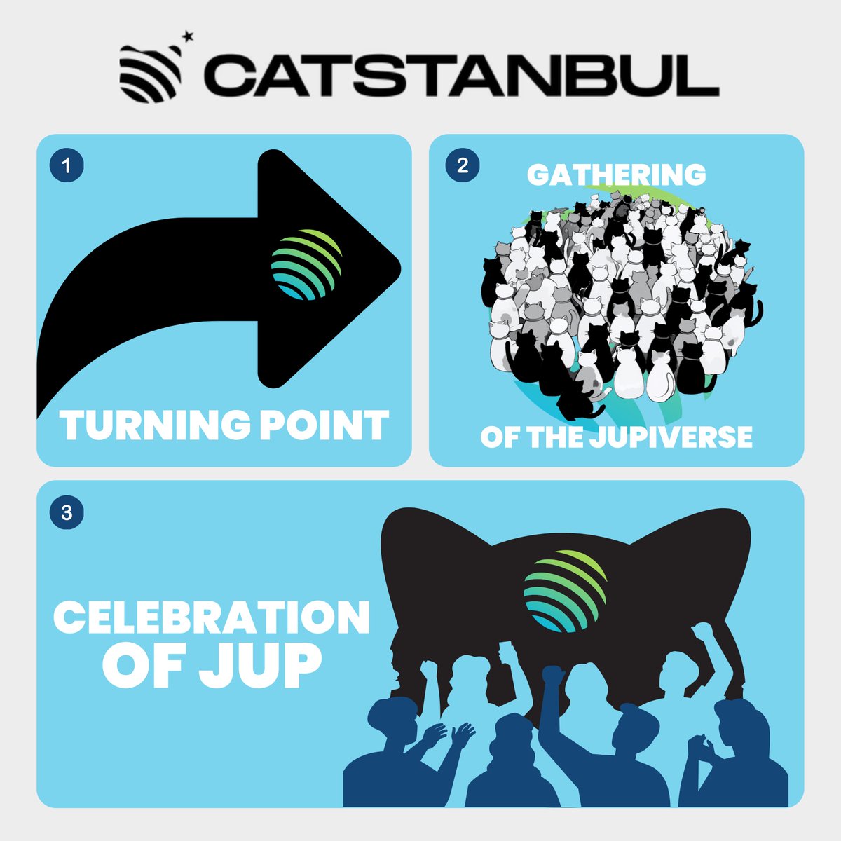 Catstanbul is 3 things:

A Turning Point for Jupiter
We are unveiling major platform upgrades, key new team initiatives, and a bold ecosystem strategy that will turbo-charge Jupiter’s next evolution. Once everyone understands the vision of Jupiter, Jupiverse, and JUP, we can
