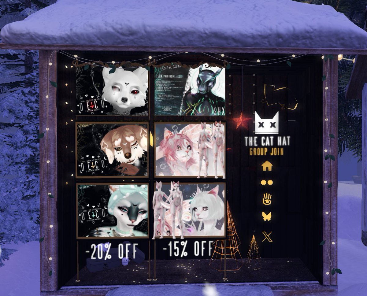 TheCatHat_SL's tweet photo. Hello hello &amp; Happy Holidays everyone 🎁
 I am part of Winter Fair 2024 with some sales so please do check the event out!

Taxi: https://t.co/NmFt11L12r

[x] #SecondLife #furrysl #slfurry #tchsl https://t.co/QJLdYXDeMZ