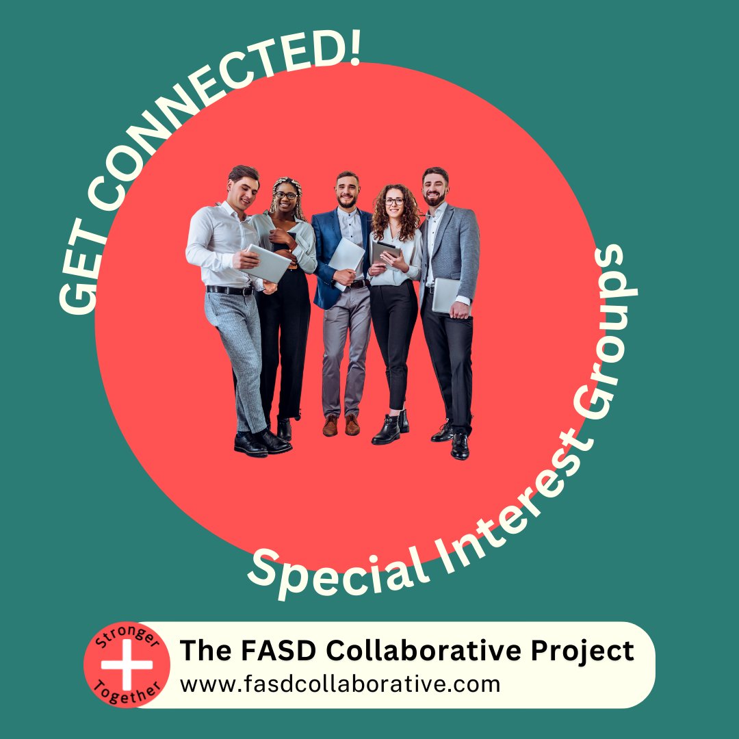 The primary focus is to provide a space for collaboration and knowledge sharing about best practices in the field of FASD. We have several groups for professionals. Visit today to learn more! 
fasdcollaborative.com/sig
#FASD #NDD #alliedhealth