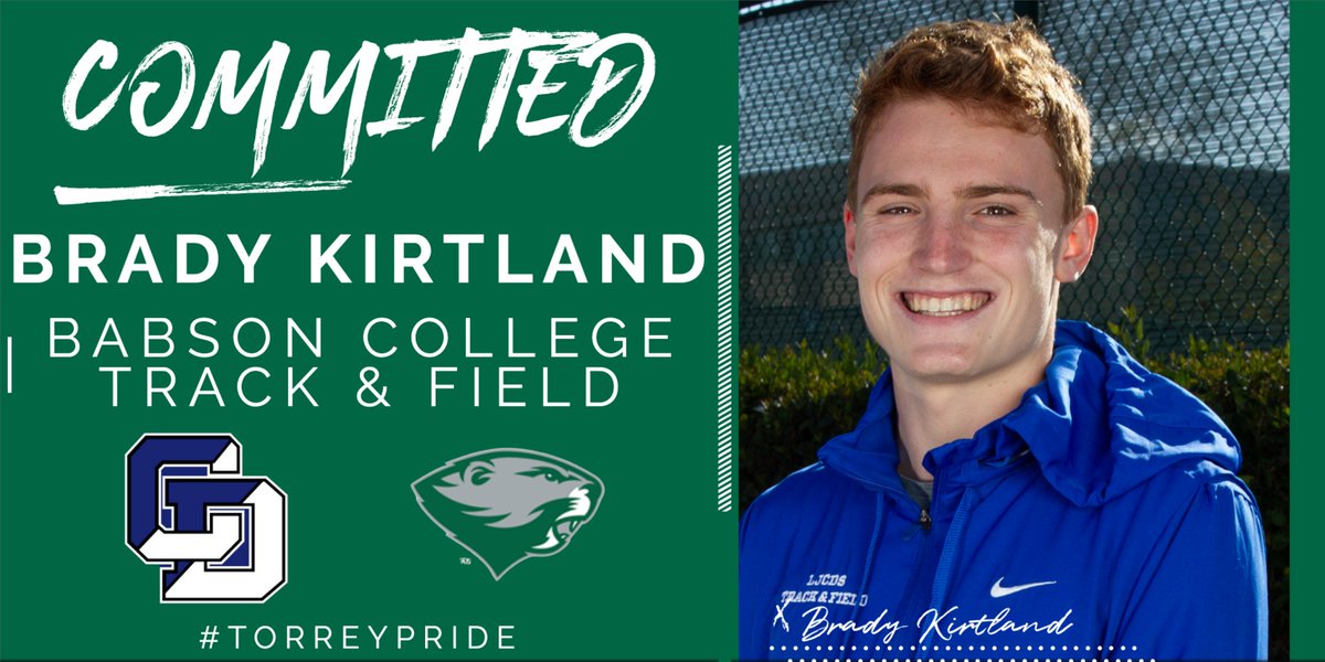 Congratulations to LJCDS track &amp; field and football star Brady Kirtland who has committed to run track at Babson College. Go Beavers! #torreypride | #ljcdstrackfield | #ljcdsfootball