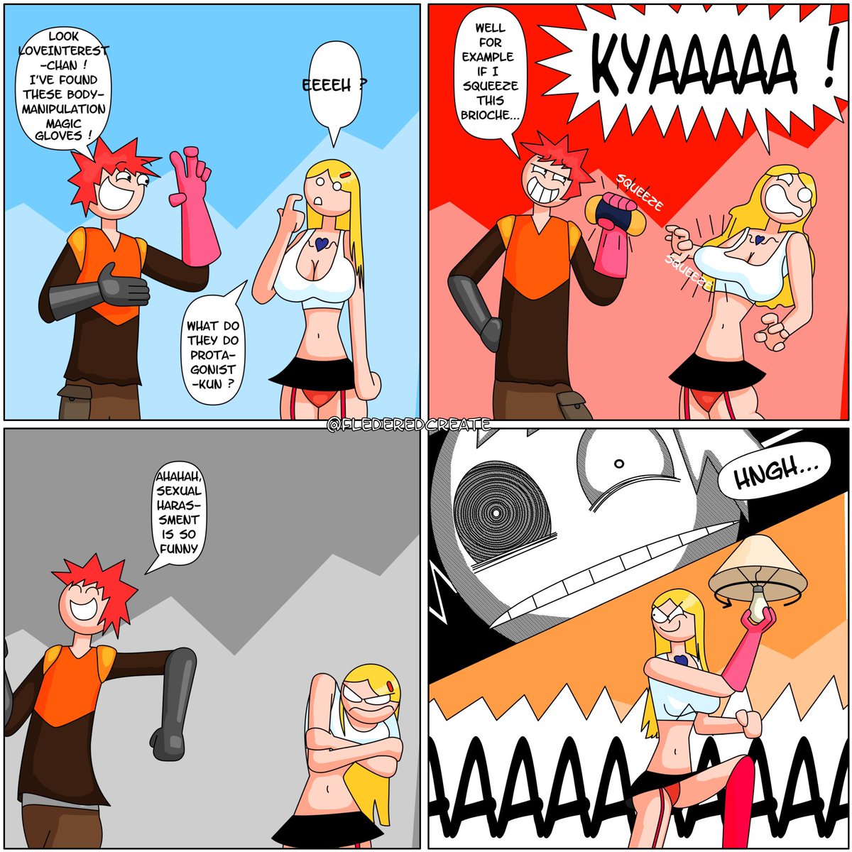 FlederedCreate's tweet image. Magic Anime Glove (repost)