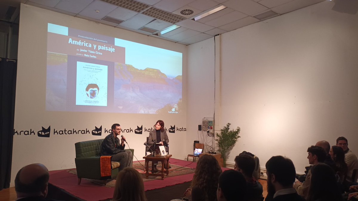 Inés Olza (@inesolza) on Twitter photo .<a href="/katakrak54/">katakrak liburuak</a> acoge generosamente la presentación del poemario "América y paisaje" de <a href="/JavierYaniz/">Javier Yániz</a>, finalista del premio Pablo Gª Baena y editado en <a href="/canticoed/">Editorial Cántico</a>.
Evento prenavideño 🔝, con #VCC <a href="/ICS_unav/">ICS Unav</a> como 'spin off' de investigación del autor. 🤓🤠 .<a href="/katakrak54/">katakrak liburuak</a> acoge generosamente la presentación del poemario "América y paisaje" de <a href="/JavierYaniz/">Javier Yániz</a>, finalista del premio Pablo Gª Baena y editado en <a href="/canticoed/">Editorial Cántico</a>.
Evento prenavideño 🔝, con #VCC <a href="/ICS_unav/">ICS Unav</a> como 'spin off' de investigación del autor. 🤓🤠