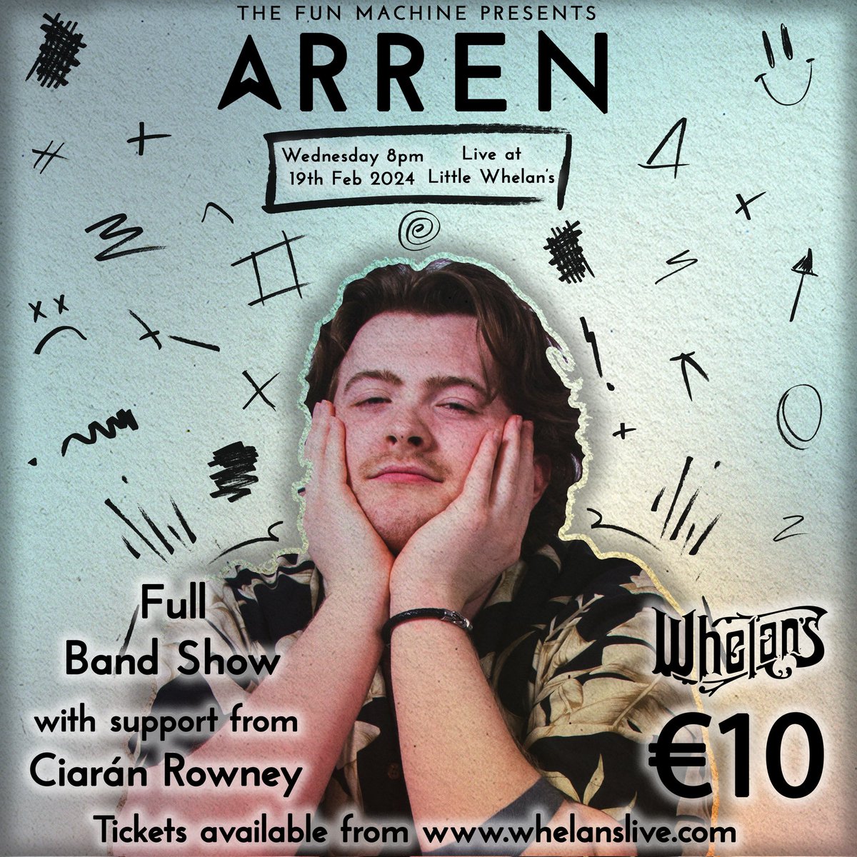 ARREN_Music's tweet photo. 🔥 SHOW ANNOUNCEMENT🔥
I am delighted to announce my debut headline FULL BAND show at Whelan's on February 19th! We also have Ciarán Rowney supporting on the night, it's going to be an amazing evening! 🧡 

Tickets are just €10 at https://t.co/v2nJFBRoFC https://t.co/iZ2AwSQXtB
