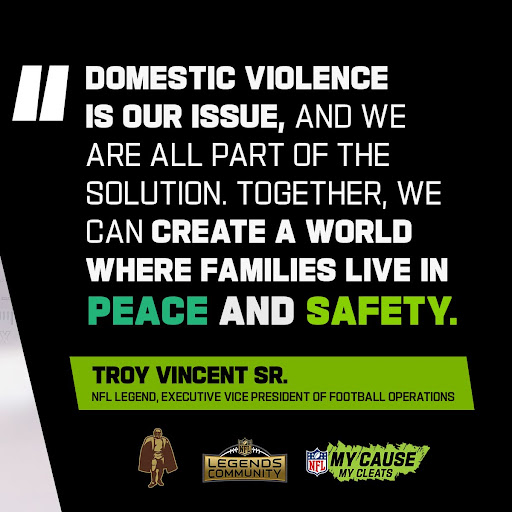 TroyVincentSr's tweet photo. Tommi and I are fighting to #EndDV with #LoveThyNeighbor during #MyCauseMyCleats!
This is #OURISSUE and you can join us by bidding on my cleats: https://t.co/CFrtIVYQ4V
@NFLLegacy | @NFL https://t.co/5z3fcuTjK8