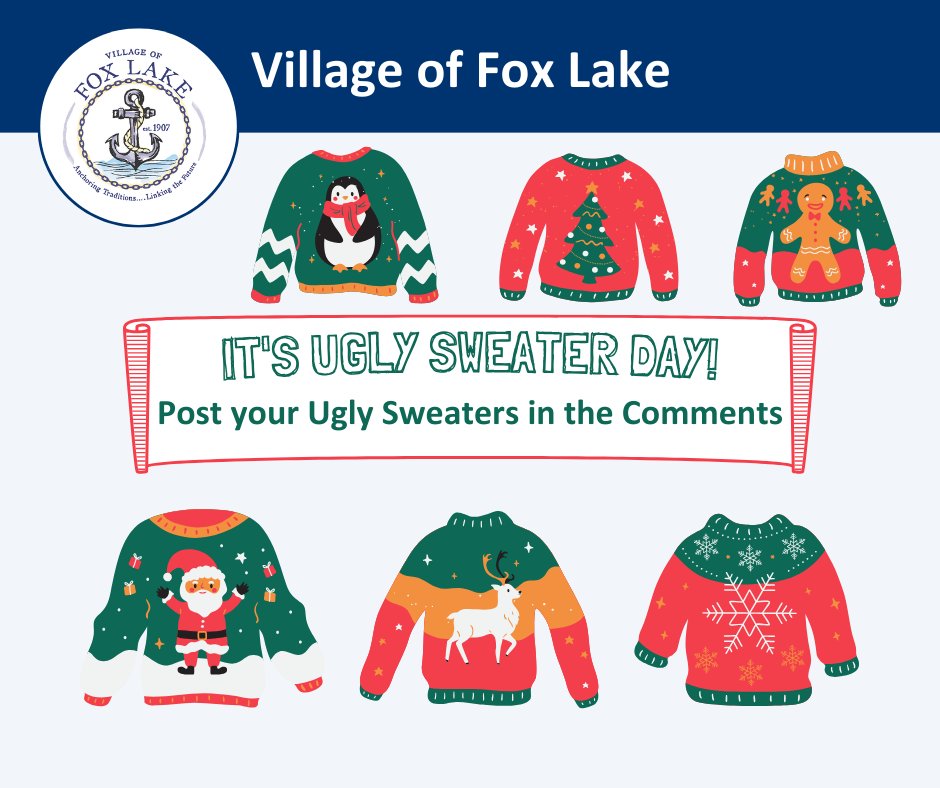 FoxLakeIL's tweet image. COMMUNITY INVOLVEMENT POST 🎁🎄🎅
 
#CommunitySpirit #CommunityLove #VillageOfFoxLake #FoxLakeIL