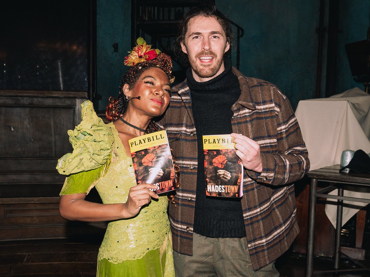 hadestown's tweet image. He knows a thing or two about working on a song. It was epic to welcome Hozier to our audience last night while he's in town for SNL.