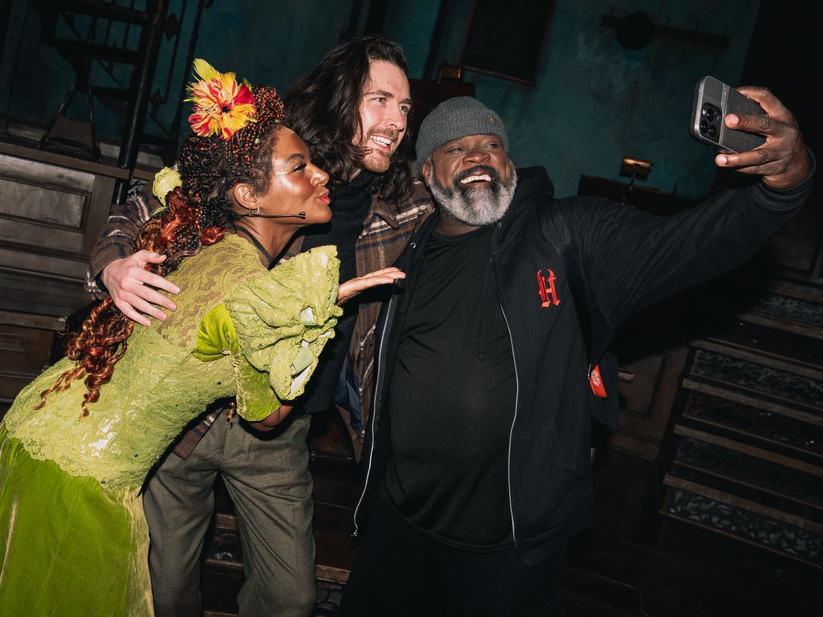 hadestown's tweet image. He knows a thing or two about working on a song. It was epic to welcome Hozier to our audience last night while he's in town for SNL.