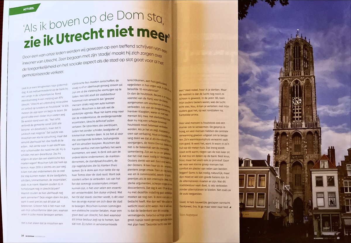 Leuk om te zien dat dit stukje frustratie van mijn kant is opgenomen in het magazine van de belangenvereniging CVAH, dé vereniging voor de ambulante handel, zoals standplaatshouders.