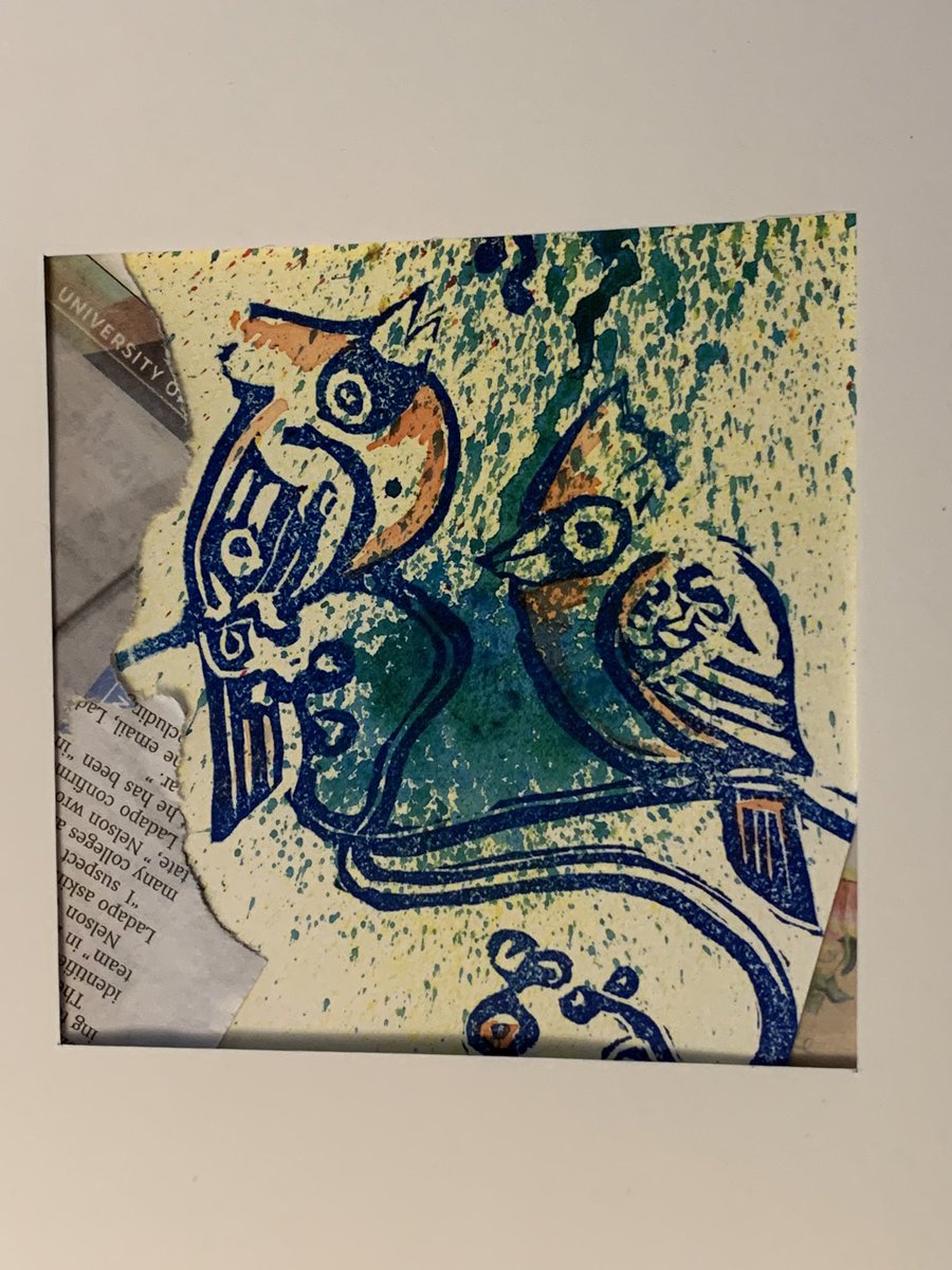 #linocut #collage