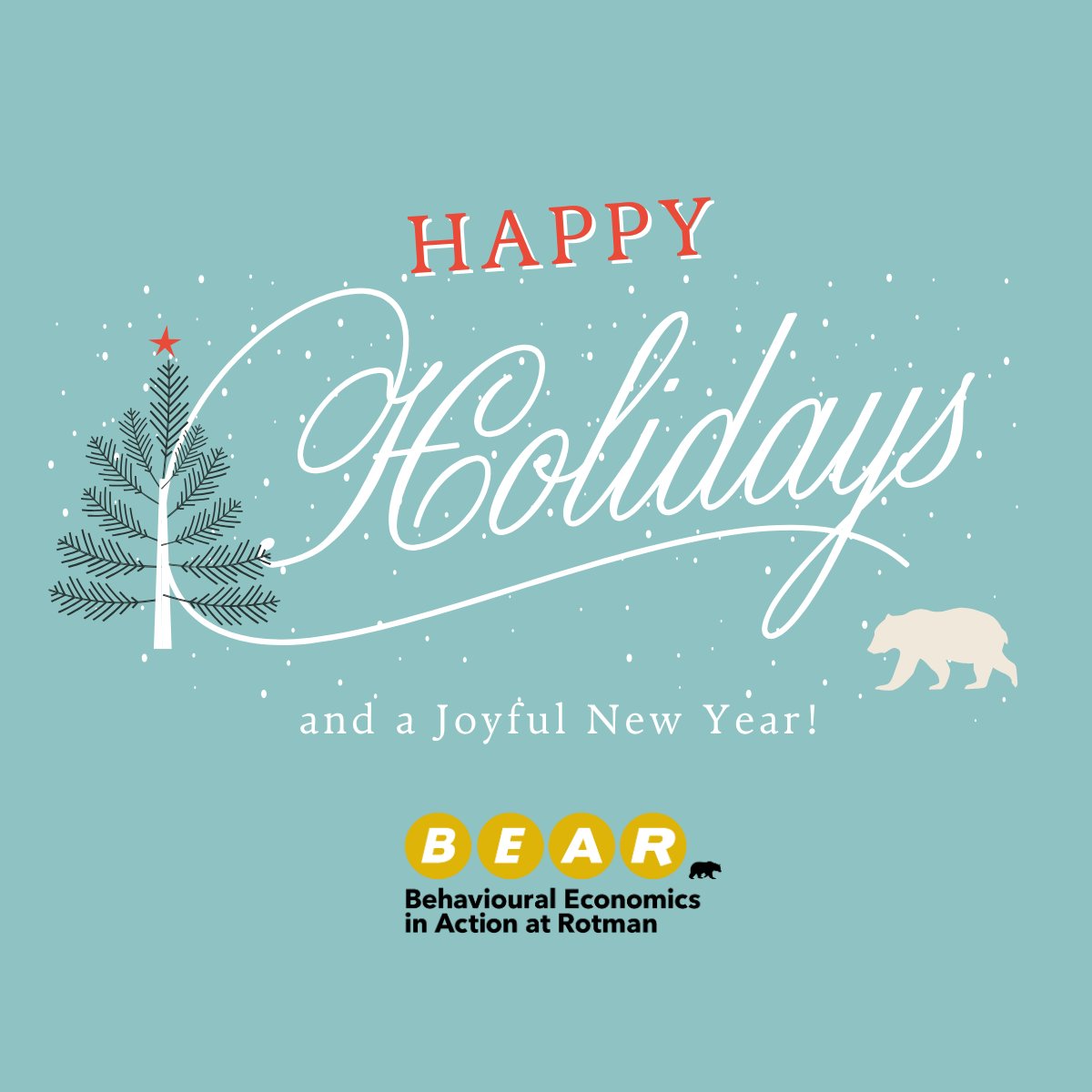 UofT_BEAR's tweet photo. This holiday season, we’re grateful for the collective curiosity, innovation &amp; insights shared by the BehSci community around the globe. 

Wishing everyone a behaviourally-informed holiday season, filled with moments of joy, reflection, and new possibilities in the year ahead!✨ https://t.co/u9u5KEiSZ9