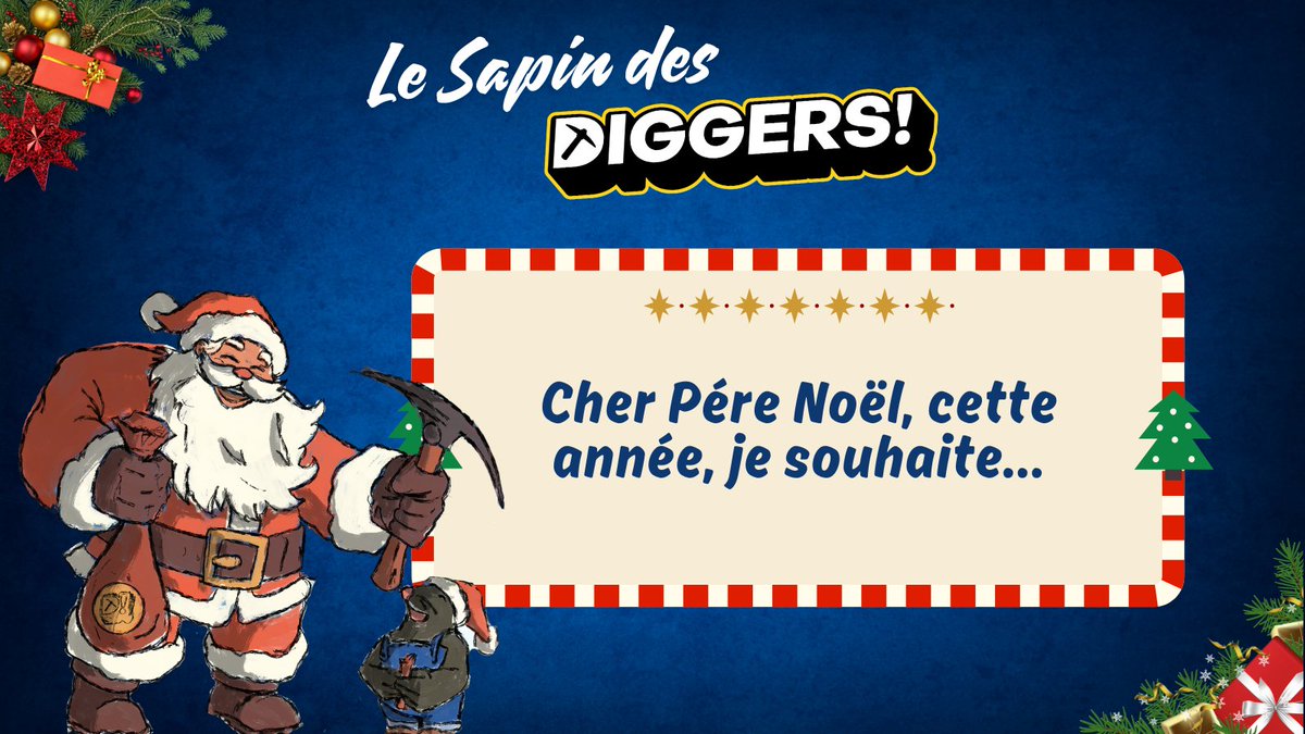 TheDiggersDAO's tweet image. [CALENDRIER DIGGERS 2024] Jour 20 ⛏️🎄

Le calendrier approche de la fin mais... Et si on continuait à vous régaler ?

Dites nous en commentaire ce que vous souhaiteriez pour Noël, il se pourrait que certains reçoivent une surprise en DM... 🎁

Appréciez le talent de la…