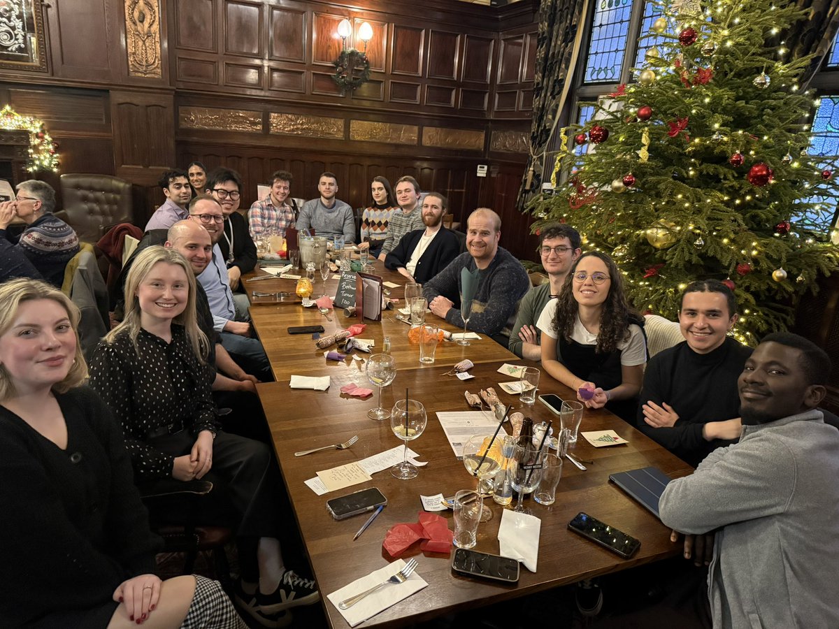 Had a lovely joint Christmas meal the other day with <a href="/John_W_Ward/">John Ward</a>, @ThatJoeForth, Anthony Bradley and their groups. A great way to round off the year. Wishing everyone a very happy holiday season. 🎄