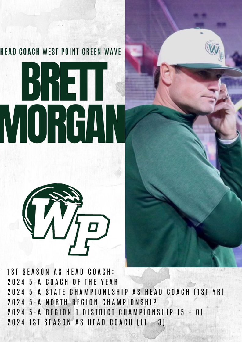 A very impressive 1st season for Head Coach Brett Morgan! 
Go 🟢 🌊