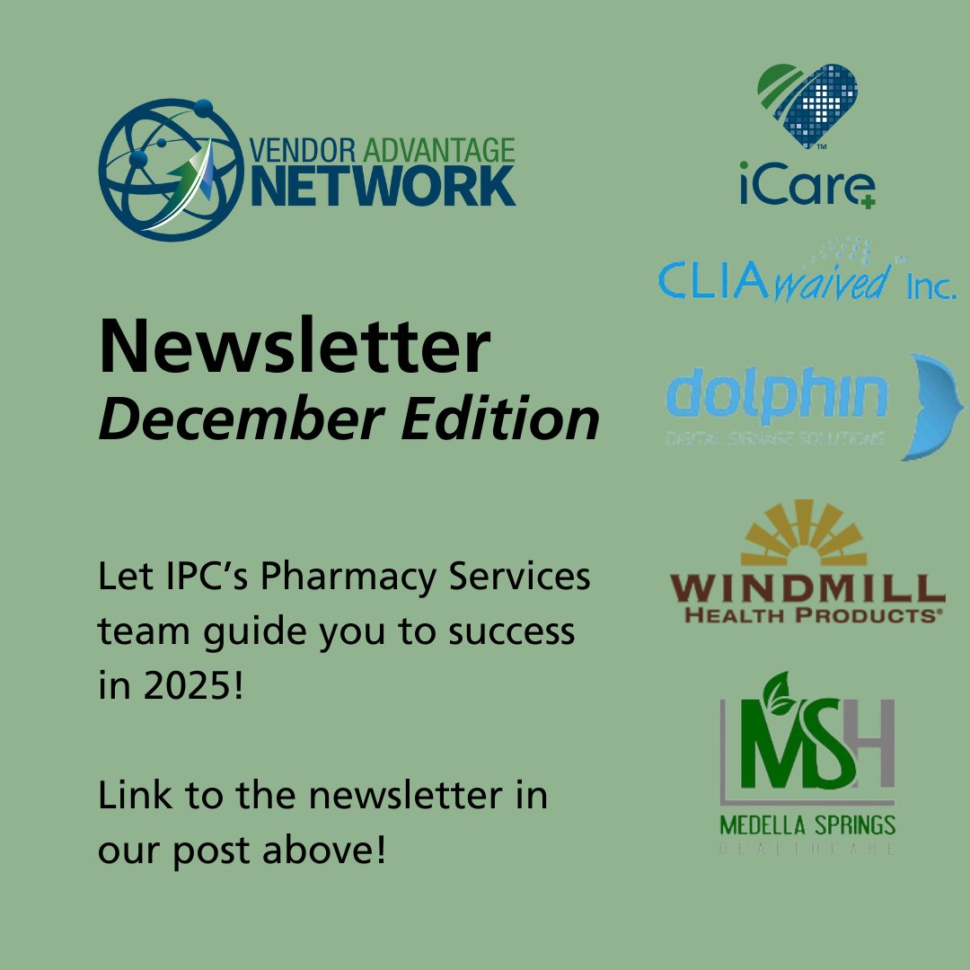 The December edition of IPC's Vendor Advantage Network Newsletter is here!

Exclusive deals, innovative solutions, and expert insights—all tailored to help independent pharmacies grow this holiday season and into 2025.

Read it now: hubs.li/Q030ntdL0