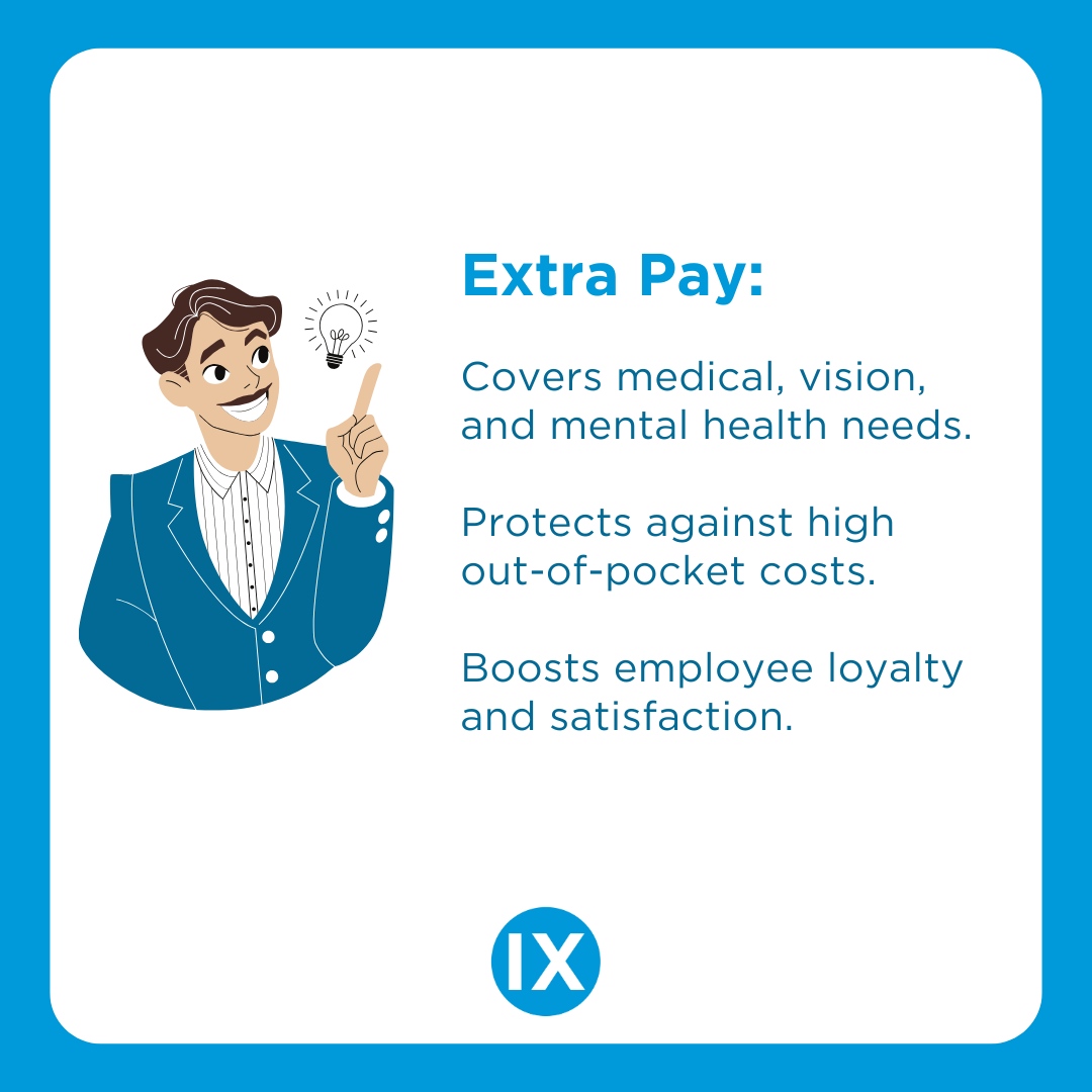 ixshealth's tweet image. Health insurance has been a staple benefit in many employment offers, but extra pay, sometimes offered as a financial incentive to forgo health insurance, is becoming more popular.

Learn more about the trend here: ixs.bz/extrapay-healt…

#IXSolutions #extrapay #healthinsuran...
