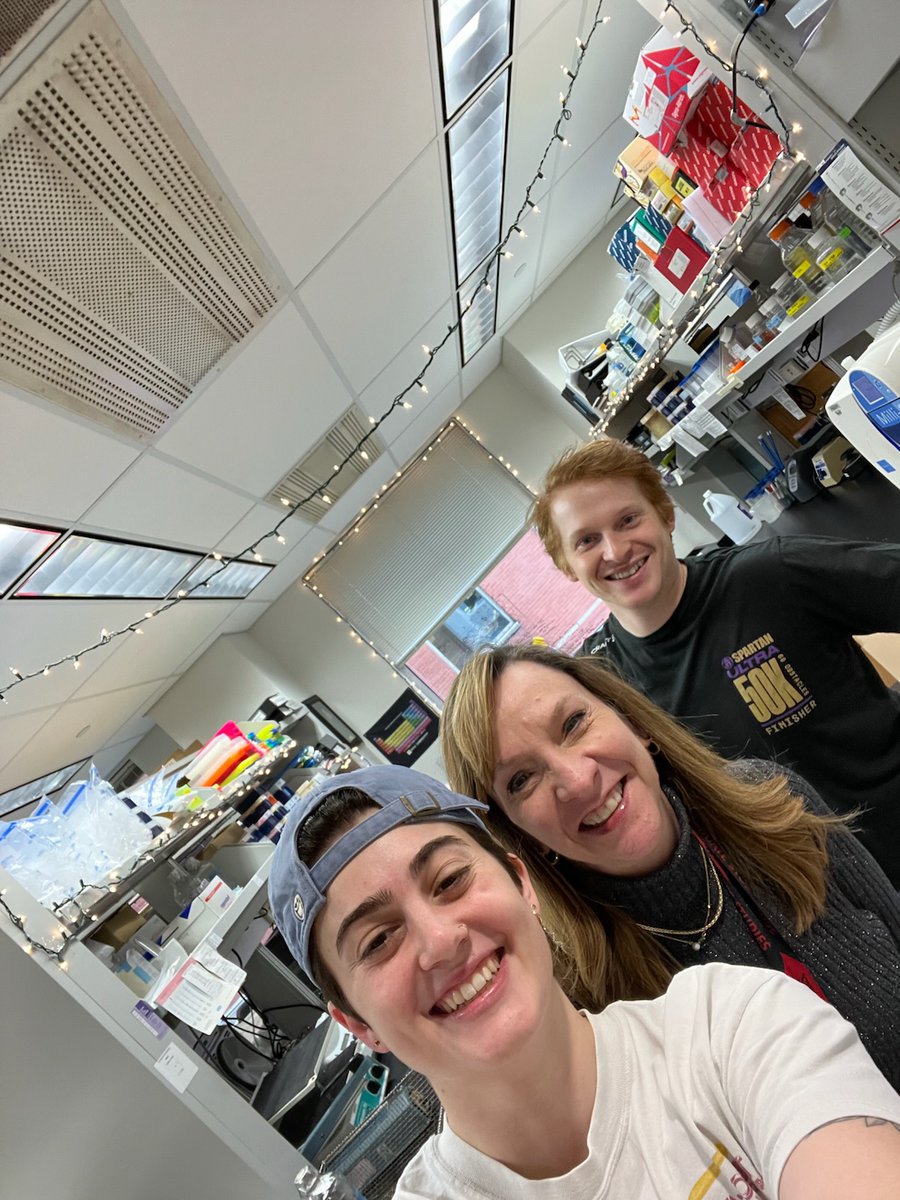 Happy Holidays from my lab to all of you! #science #phdlife
